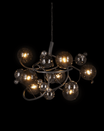 Bubbles Twilight Chandelier Round